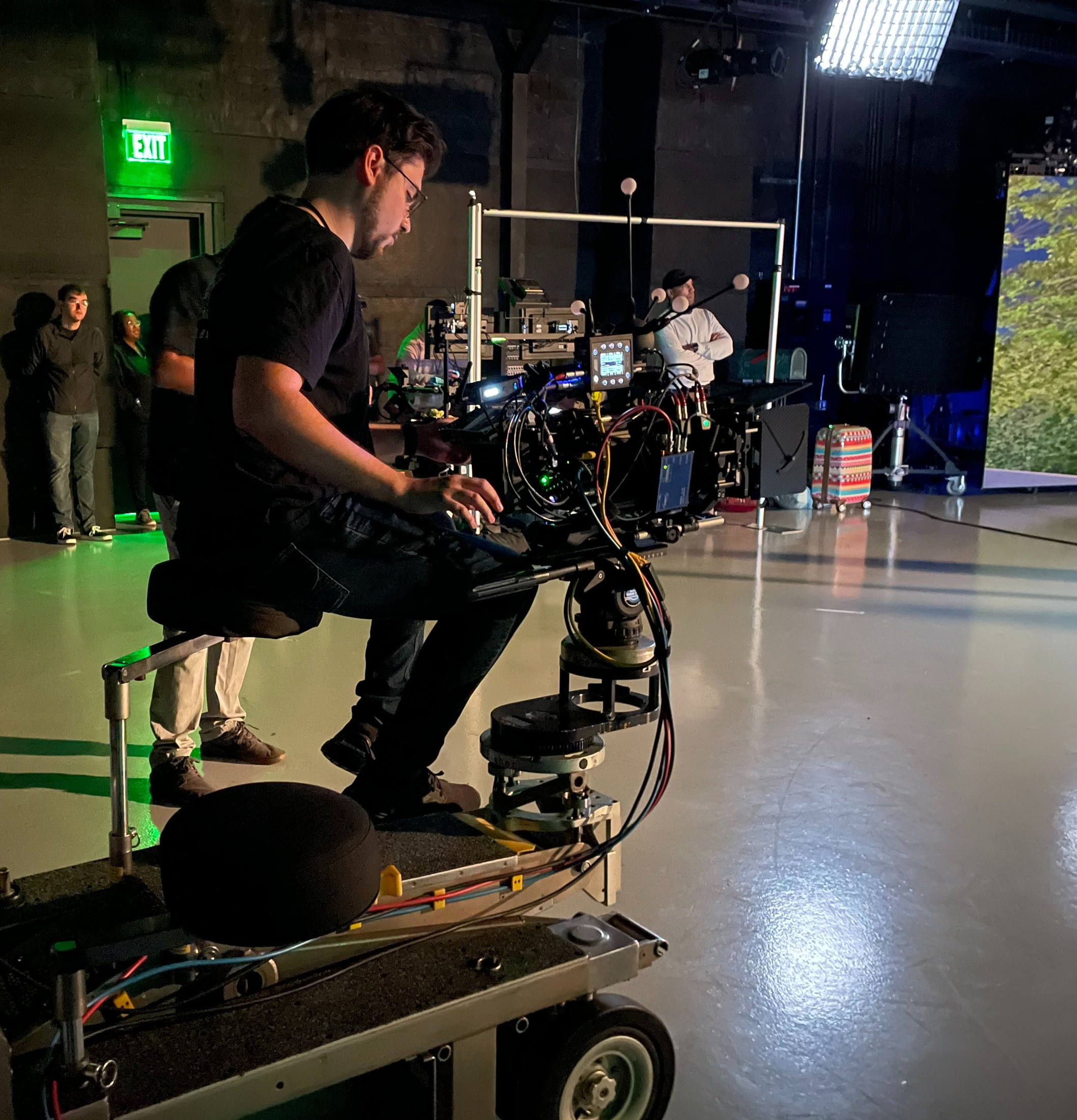 Cinematographer on location
