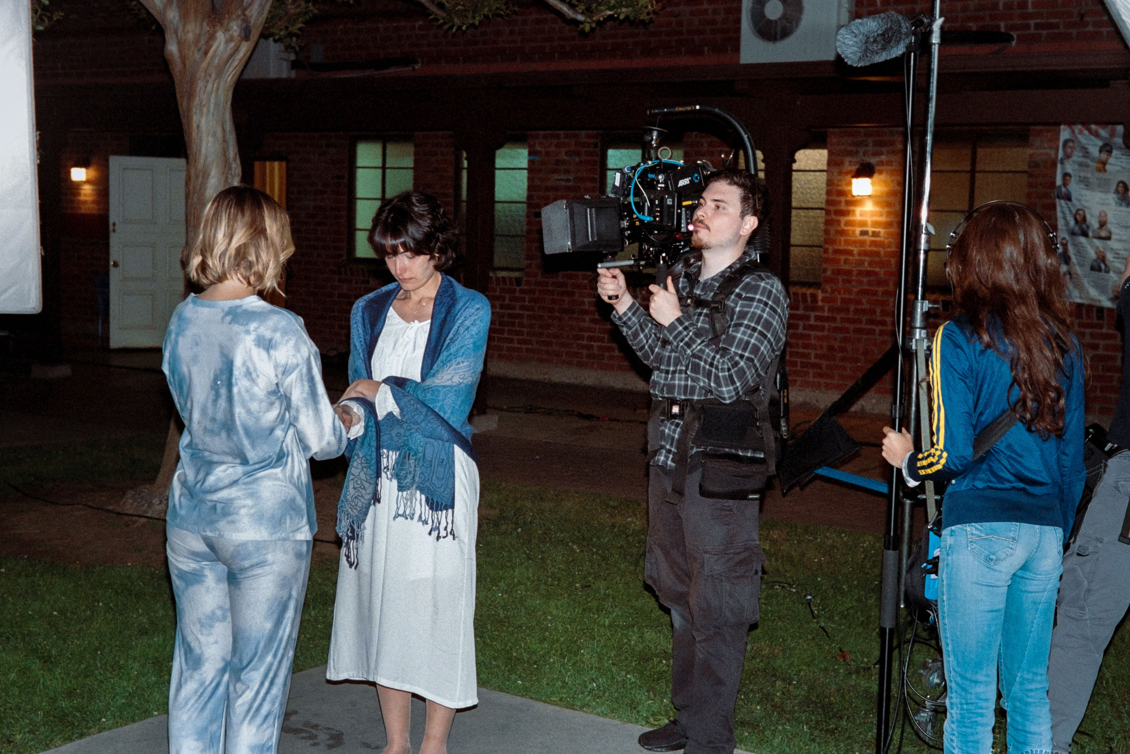 Film set behind the scenes