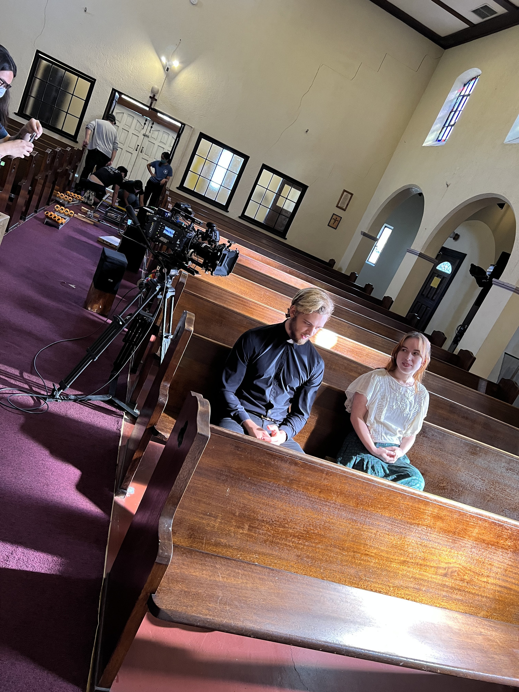Priest behind the scenes