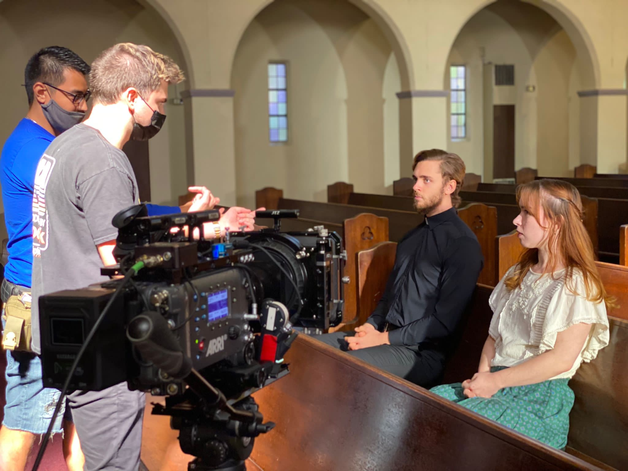 Priest behind the scenes